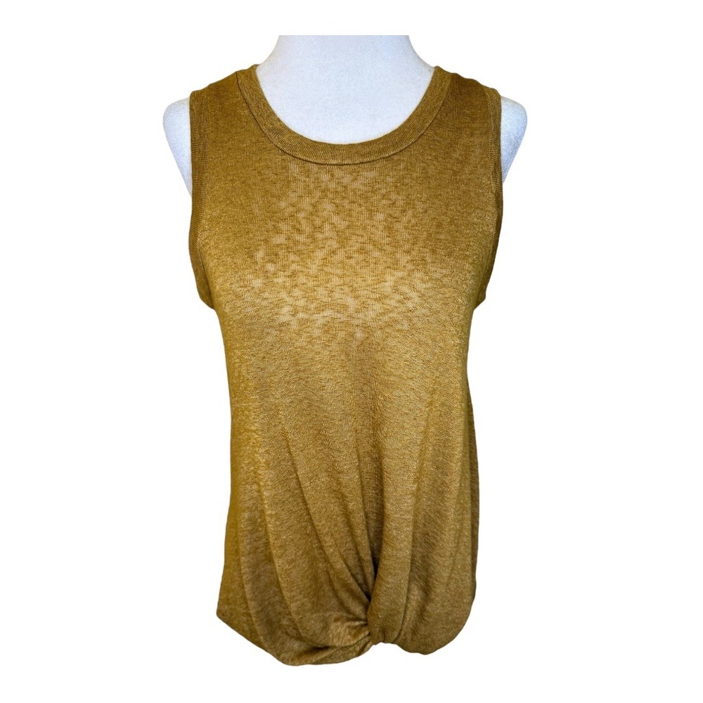NEW Bobeau Bronze Twist Front Tank‎ Top Sleeveless Casual Blouse XS NWT